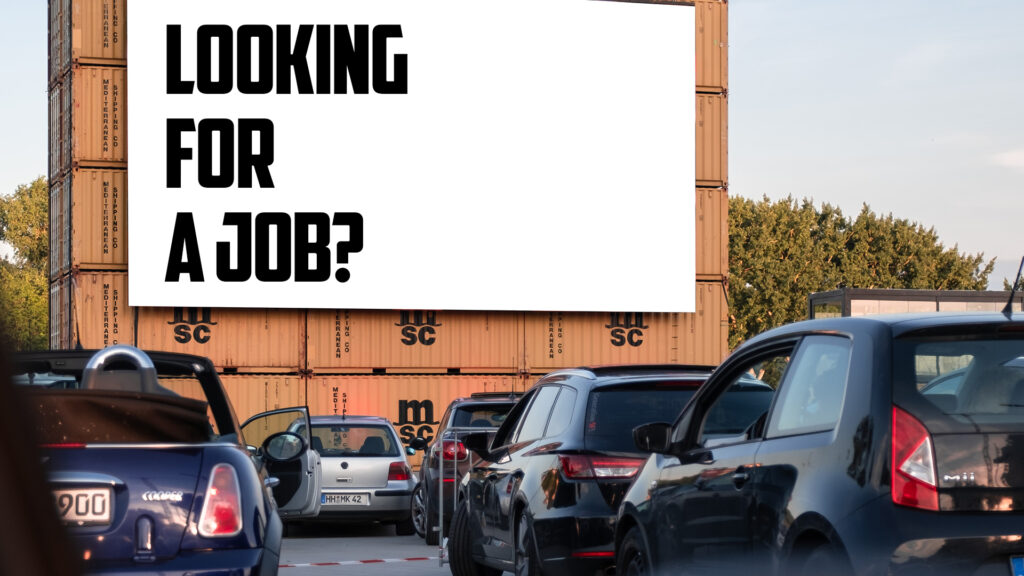 How candidates applied for a job in an empty parking lot